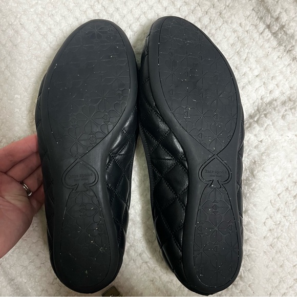 Kate Spade Black Quilted Ballet Flats - Picture 9 of 11